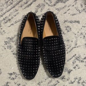 Moretti Men’s Dress Shoes Black Label Studded Spike Black Size 9